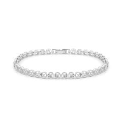 Lắc tay vàng trắng 14K gắn kim cương DOJI AFBB900508F2ML1