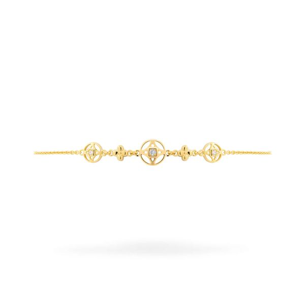 Lắc tay vàng vàng 14K gắn đá CZ DOJI AFBJ000520F1CZ1