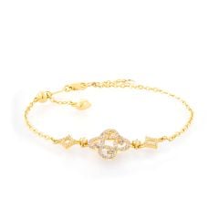 Lắc tay vàng vàng 14K gắn đá CZ DOJI AFBK000703F1CZ1