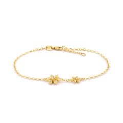 Lắc tay vàng vàng 14K gắn đá CZ DOJI AFBK000715F1CZ1