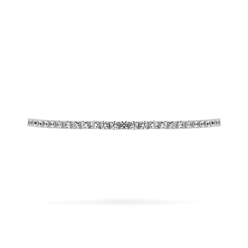 Lắc tay vàng trắng 14K gắn đá CZ DOJI AFBK000727F2CZ1 