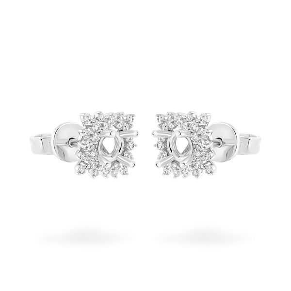 Ổ hoa tai vàng trắng 18K DOJI AFEA000004D2KK1