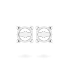 Ổ hoa tai vàng trắng 18K DOJI AFEA000007D2KK1