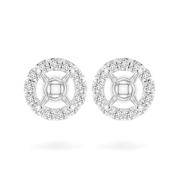 Ổ hoa tai vàng trắng 18K DOJI AFEA000015D2KK1