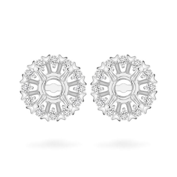 Ổ hoa tai vàng trắng 18K DOJI AFEA000044D2KK1