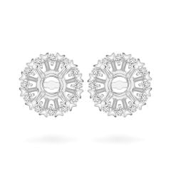 Ổ hoa tai vàng trắng 18K DOJI AFEA000044D2KK1