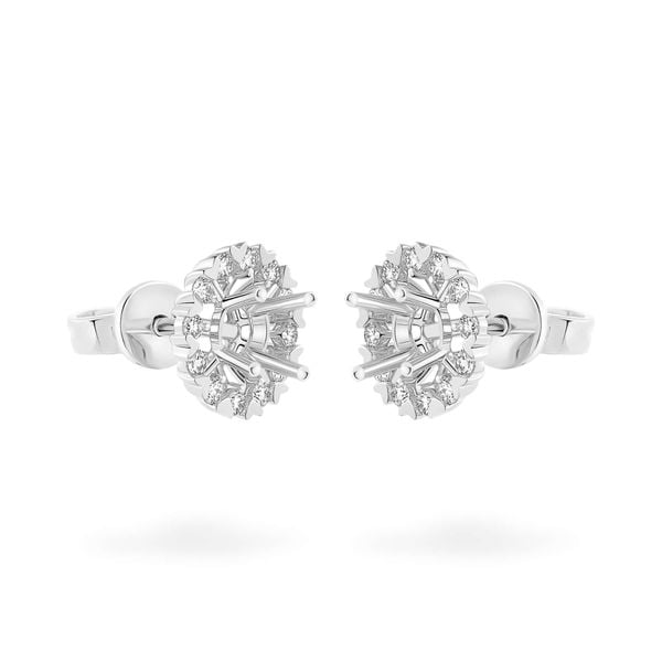 Ổ hoa tai vàng trắng 18K DOJI AFEA000044D2KK1