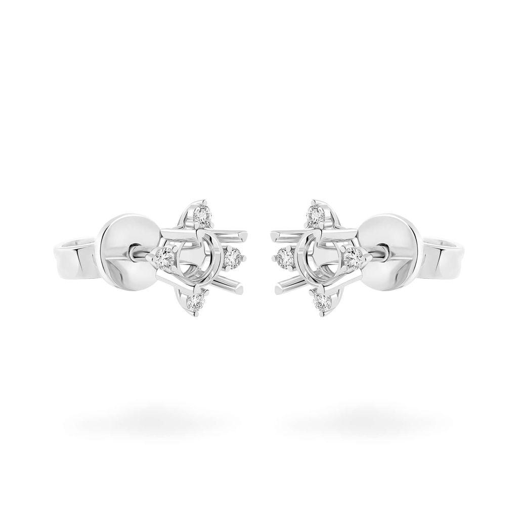 Ổ hoa tai vàng trắng 18K DOJI AFEA000065D2KK1 