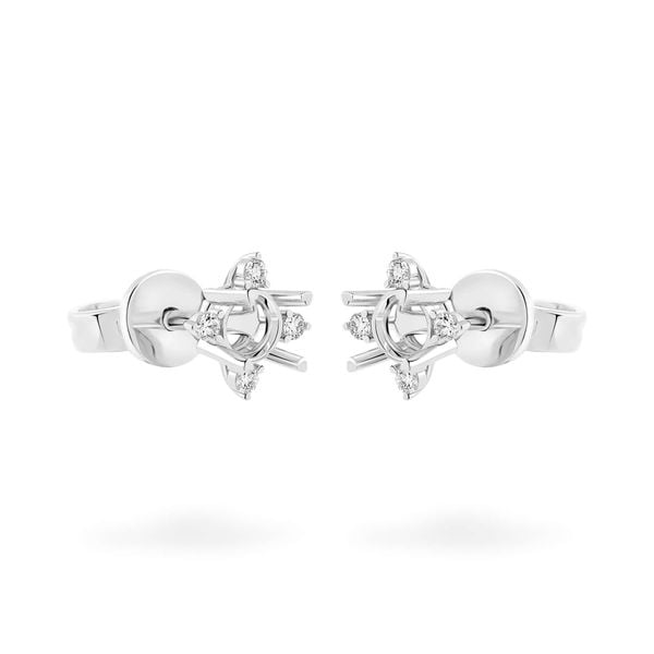 Ổ hoa tai vàng trắng 18K DOJI AFEA000065D2KK1