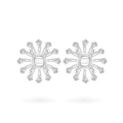 Ổ hoa tai vàng trắng 18K DOJI AFEA000097D2KK1