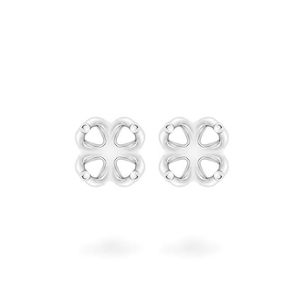 Ổ hoa tai vàng trắng 18K DOJI AFEA002137D2KK1