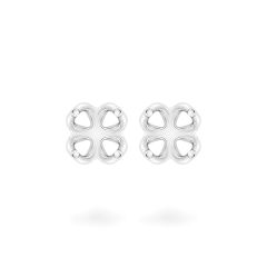 Ổ hoa tai vàng trắng 18K DOJI AFEA002137D2KK1