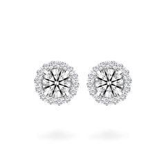 Hoa tai vàng trắng 14K gắn kim cương DOJI AFEB000008F2HA1