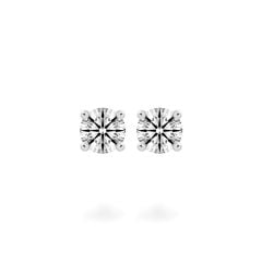 Hoa tai vàng trắng 14K gắn kim cương DOJI AFEB000069F2HA1