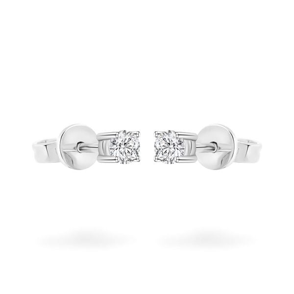 Hoa tai vàng trắng 14K gắn kim cương DOJI AFEB000069F2HA1