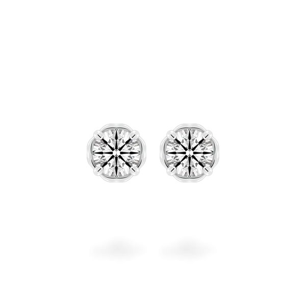 Hoa tai vàng trắng 14K gắn kim cương DOJI AFEB000071F2HA1