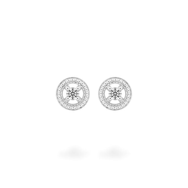 Hoa tai vàng trắng 14K gắn kim cương DOJI AFEB000122F2HA1