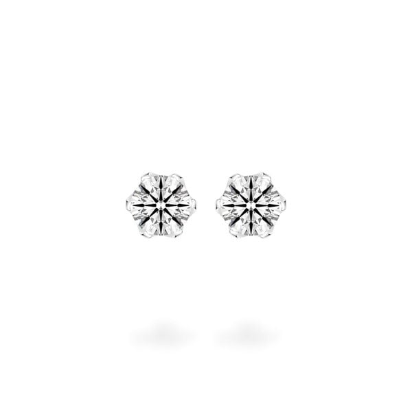 Hoa tai vàng trắng 14K gắn kim cương DOJI AFEB002043F2HA1