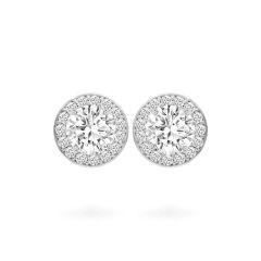 Hoa tai vàng trắng 14K gắn đá CZ DOJI AFEJ000031F2CZ1