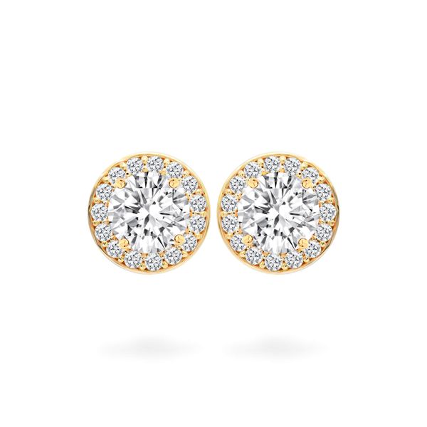 Hoa tai vàng hồng 14K gắn đá CZ DOJI AFEJ000031F3CZ1