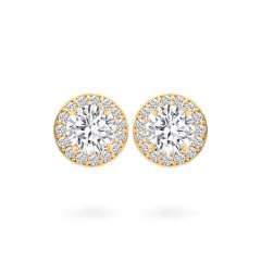 Hoa tai vàng hồng 14K gắn đá CZ DOJI AFEJ000031F3CZ1