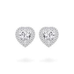 Hoa tai vàng trắng 14K gắn đá CZ DOJI AFEJ000038F2CZ1