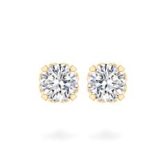 Hoa tai vàng vàng 14K gắn đá CZ DOJI AFEJ000503F1CZ1