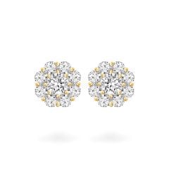 Hoa tai vàng vàng 14K gắn đá CZ DOJI AFEJ000034F1CZ1