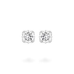 Hoa tai vàng trắng 14K gắn đá CZ DOJI AFEJ000501F2CZ1