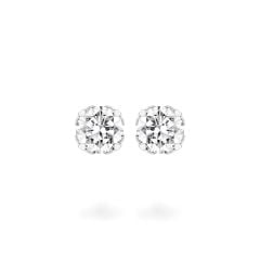 Hoa tai vàng trắng 14K gắn đá CZ DOJI AFEJ000503F2CZ1