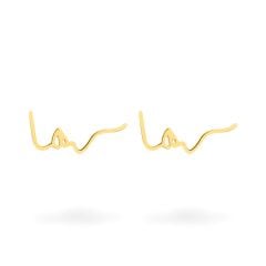 Hoa tai vàng vàng 14K gắn đá CZ DOJI AFEK000365F1CZ1