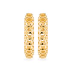 Hoa tai vàng vàng 14K gắn đá CZ DOJI AFEK000464F1CZ1