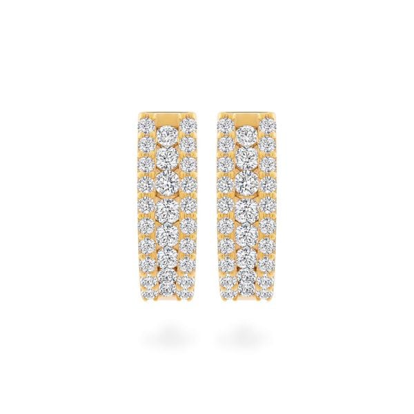 Hoa tai vàng vàng 14K gắn đá CZ DOJI AFEK000675F1CZ1