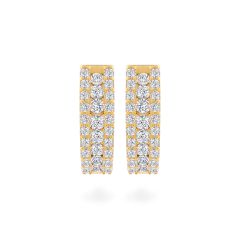 Hoa tai vàng vàng 14K gắn đá CZ DOJI AFEK000675F1CZ1