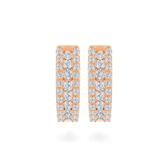 Hoa tai vàng hồng 14K gắn đá CZ DOJI AFEK000675F3CZ1