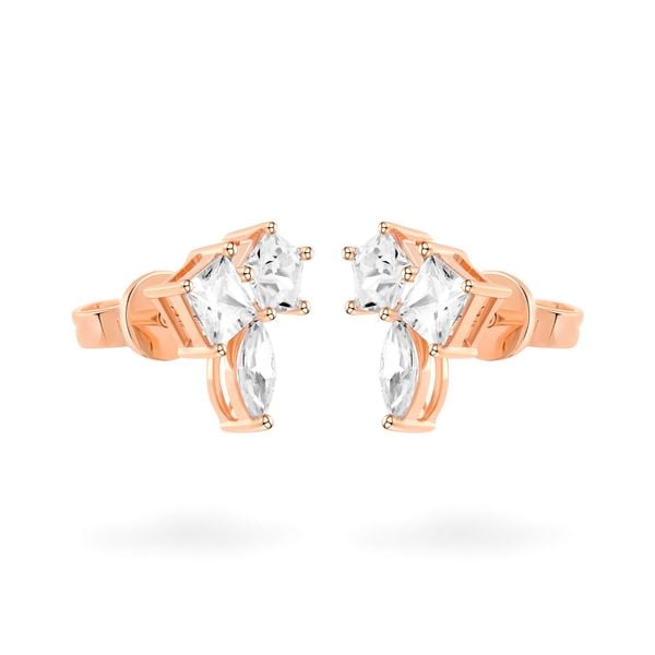 Hoa tai vàng hồng 14K gắn đá CZ DOJI AFEK000685F3CZ1