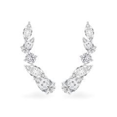 Hoa tai vàng trắng 14K gắn đá CZ DOJI AFEK000694F2CZ1