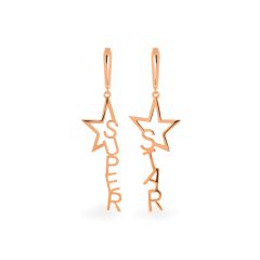 Hoa tai vàng hồng 14K gắn đá CZ DOJI AFEK002048F3CZ1