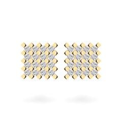 Hoa tai vàng vàng 18K gắn đá CZ DOJI AFEM001001D1CZ1