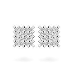 Hoa tai vàng trắng 18K gắn đá CZ DOJI AFEM001001D2CZ1