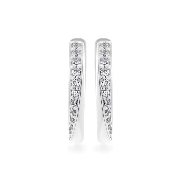 Hoa tai vàng trắng 18K gắn đá CZ DOJI AFEM001124D2CZ1