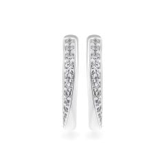 Hoa tai vàng trắng 18K gắn đá CZ DOJI AFEM001124D2CZ1