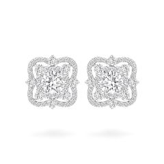 Hoa tai vàng trắng 18K gắn đá CZ DOJI AFEM200162D2CZ1