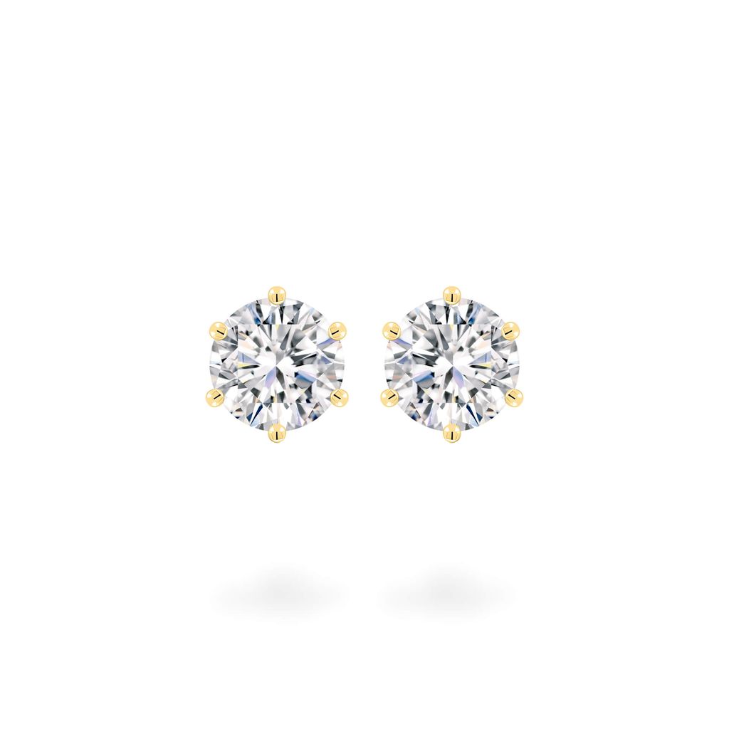 Hoa tai vàng vàng 18K gắn đá CZ DOJI AFEM300428D1CZ1 