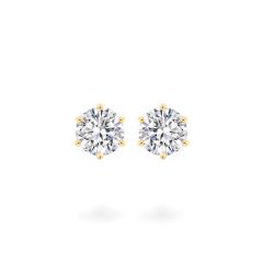 Hoa tai vàng vàng 18K gắn đá CZ DOJI AFEM300428D1CZ1