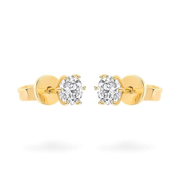 Hoa tai vàng vàng 18K gắn đá CZ DOJI AFEM300428D1CZ1