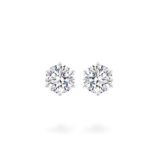 Hoa tai vàng trắng 18K gắn đá CZ DOJI AFEM300428D2CZ1