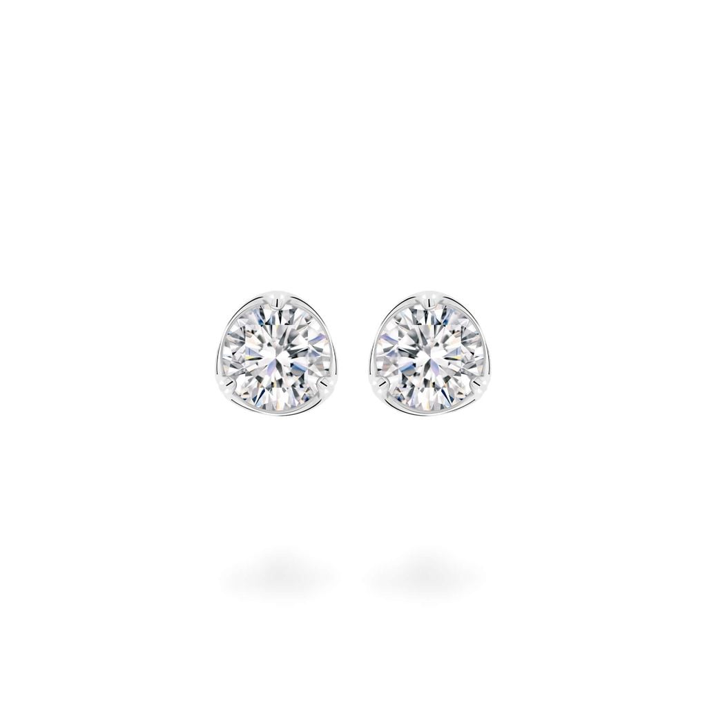 Hoa tai vàng trắng 18K gắn đá CZ DOJI AFEM300429D2CZ1 