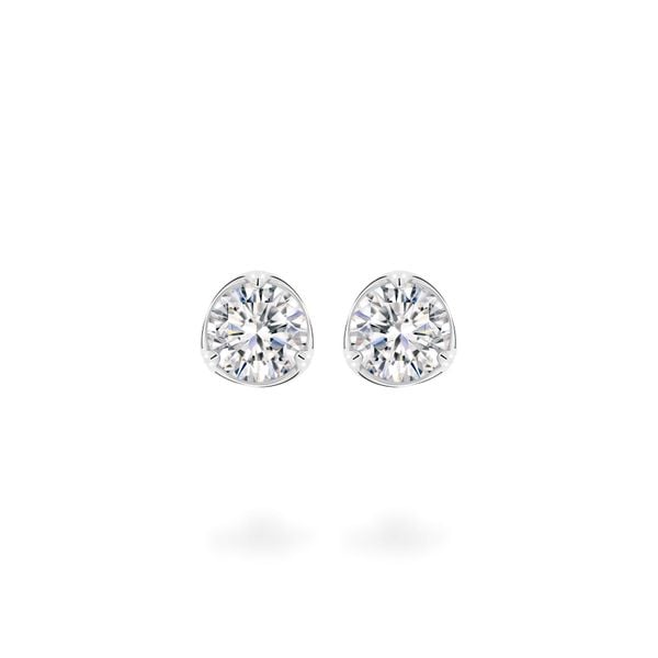 Hoa tai vàng trắng 18K gắn đá CZ DOJI AFEM300429D2CZ1