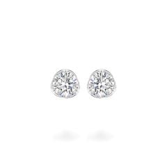 Hoa tai vàng trắng 18K gắn đá CZ DOJI AFEM300429D2CZ1